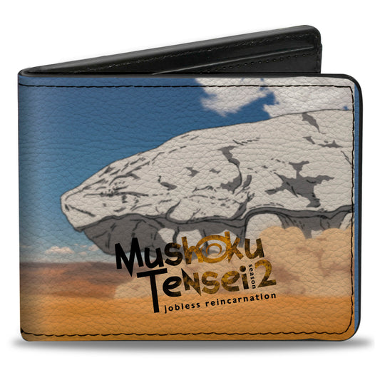 Bi-Fold Wallet - MUSHOKU TENSEI Rudeus Greyrat Desert Journey Scene and Title Logo