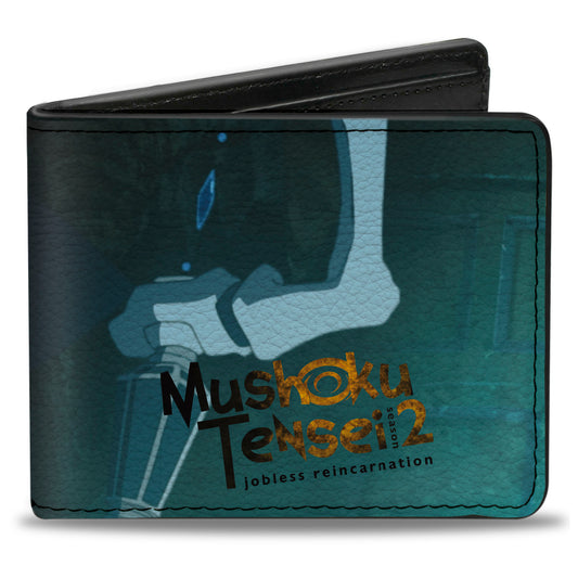 Bi-Fold Wallet - Mushoku Tensei Roxy Migurdia Staff Pose Blues