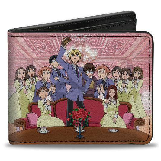 Bi-Fold Wallet - OURAN HIGH SCHOOL HOST CLUB Tamaki Presentation Scene and Title Logo Pinks
