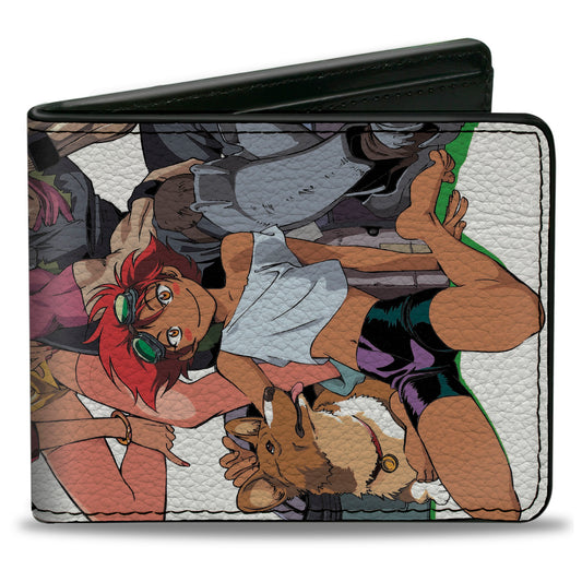 Bi-Fold Wallet - COWBOY BEBOP Four Character Group Pose and Title Logo
