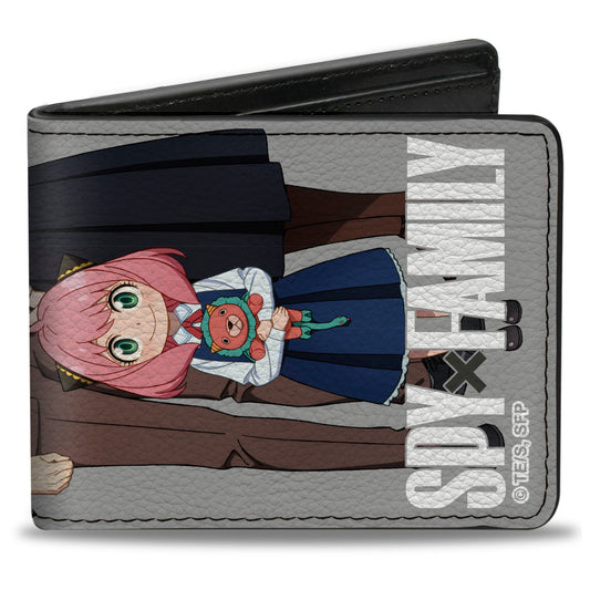 Bi-Fold Wallet - Spy x Family Forger Happy Family Group Pose Gray/White