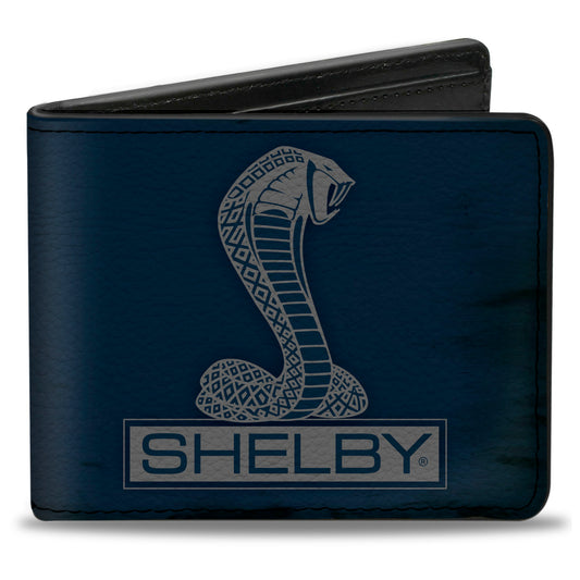 Bi-Fold Wallet - SHELBY Tiffany Box Weathered Navy Gray
