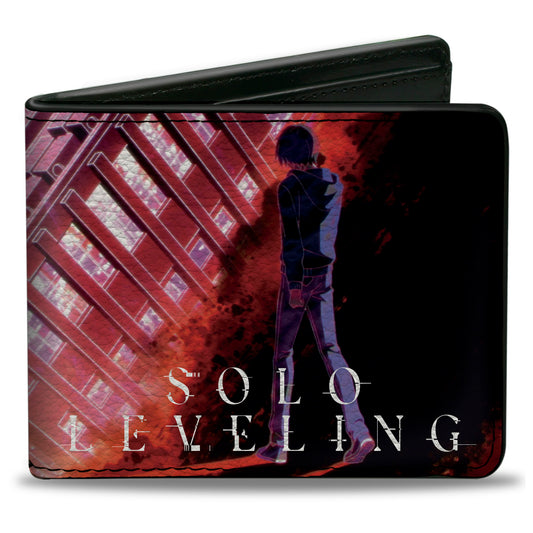 Bi-Fold Wallet - SOLO LEVELING Sung Jinwoo Pose and Title Logo