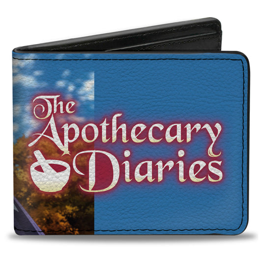 Bi-Fold Wallet - THE APOTHECARY DIARIES Maomao Pose and Title Logo Blues