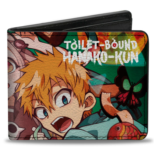 Bi-Fold Wallet - TOILET-BOUND HANAKO-KUN Three Character Group Pose