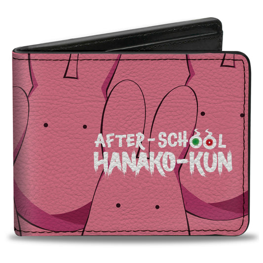 Bi-Fold Wallet - AFTER-SCHOOL HANAKO-KUN Mokke Stacked and Title Logo Pinks