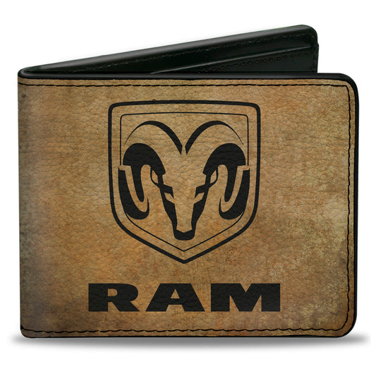 Bi-Fold Wallet - RAM Logo + GUTS-GLORY Pistons Weathered Black