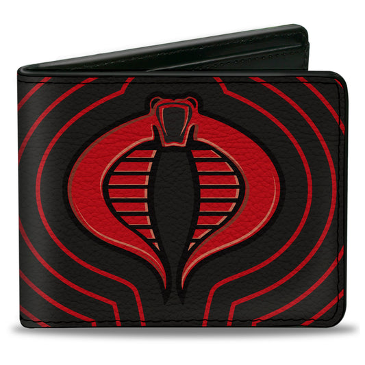 Bi-Fold Wallet - GI Joe COBRA Ripple Logo Black/Red