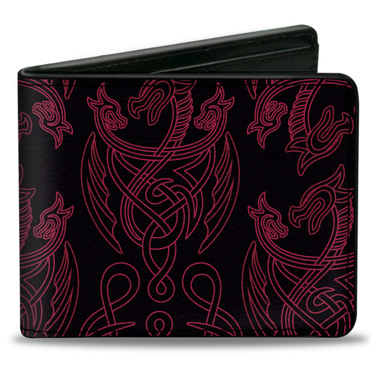 Bi-Fold Wallet - House of the Dragon Title Logo Red Black Yellow