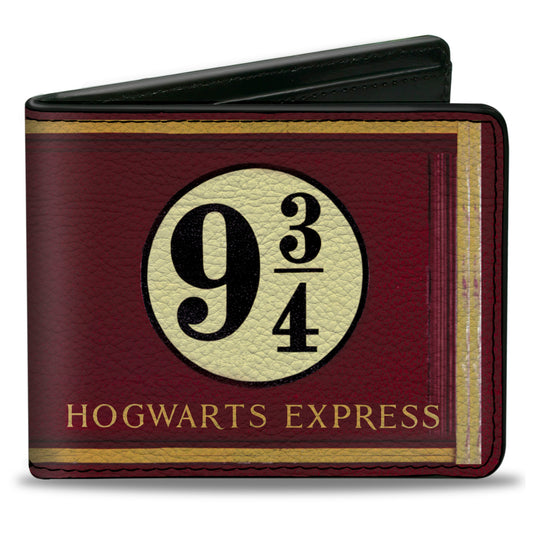 Bi-Fold Wallet - HOGWARTS EXPRESS 9 Burgundy Gold