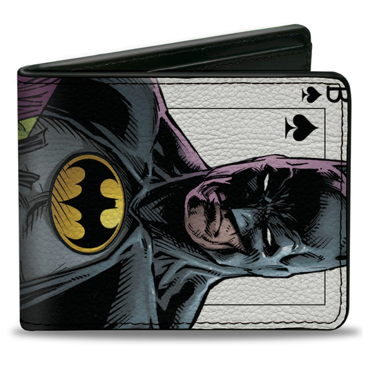 Bi-Fold  Wallet - Batman Versus Joker Three Jokers Spade Card Comic Book Cover