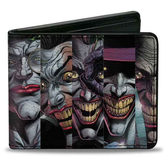 Bi-Fold Wallet - The Joker 10-Comic Book Cover Expression Blocks