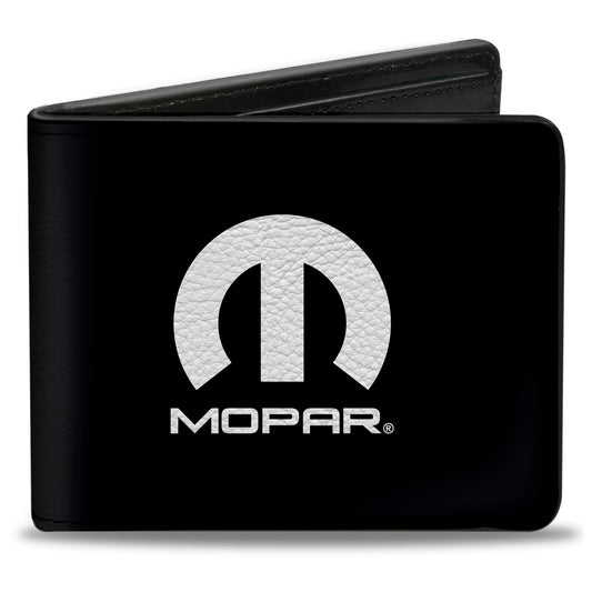 Bi-Fold Wallet - MOPAR Logo Black Silver Gradient