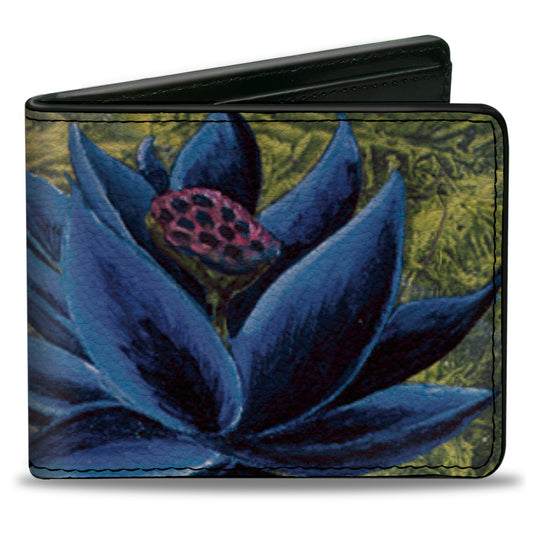 Bi-Fold Wallet - MAGIC THE GATHERING Black Lotus Card Image and Title Logo