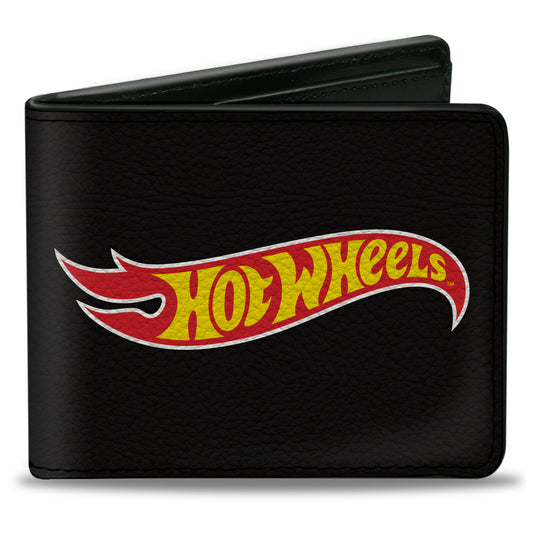 Bi-Fold Wallet - HOT WHEELS Fire Logo Black/Red/Yellow