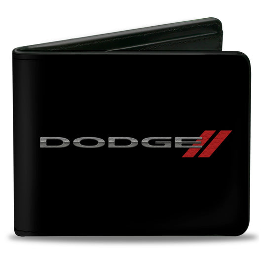 Bi-Fold Wallet - DODGE Red Rhombus Black Silver Red