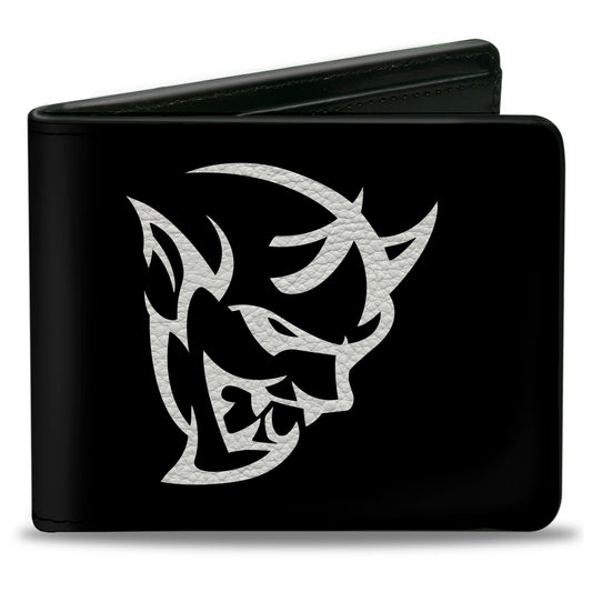 Bi-Fold Wallet - Dodge Demon Icon Black White