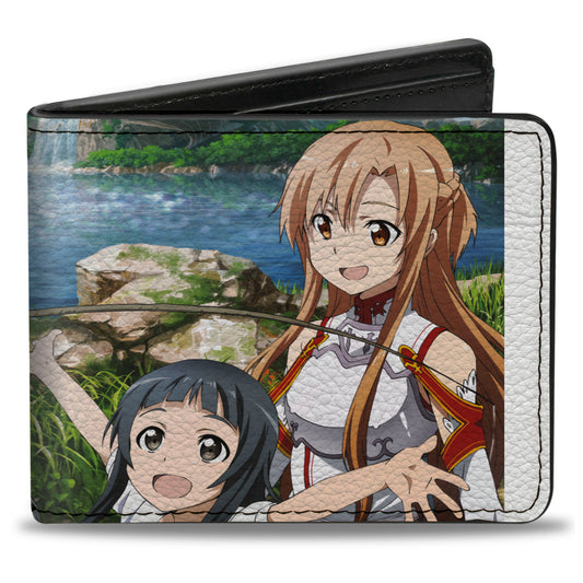 Bi-Fold Wallet - SWORD ART ONLINE Kirito Asuna and Yui Fishing Scene