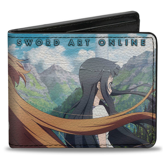 Bi-Fold Wallet - SWORD ART ONLINE Kirito Asuna and Yui Mountain Scene