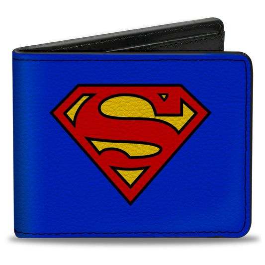 Bi-Fold Wallet - Superman Shield Blue Red Yellow