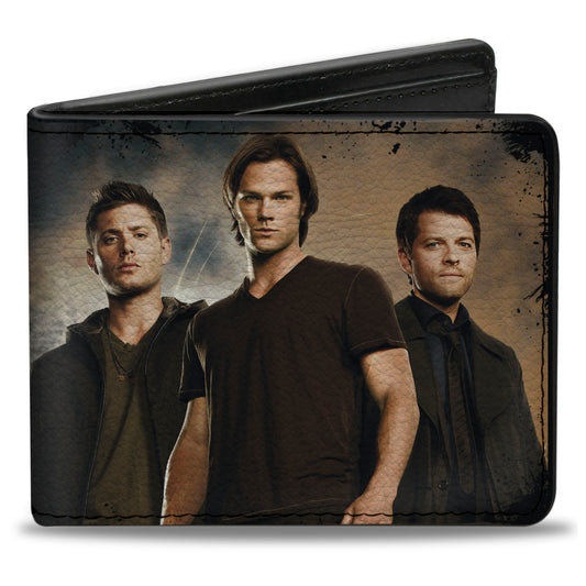 Bi-Fold Wallet - Dean, Sam & Castiel Group + NOTHING IN OUR LIVES IS SIMPLE-SUPERNATURAL