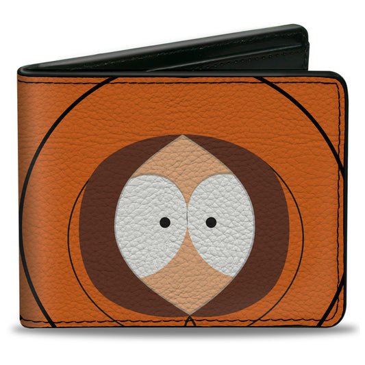 Bi-Fold Wallet - South Park Kenny Face Character Close-Up Orange