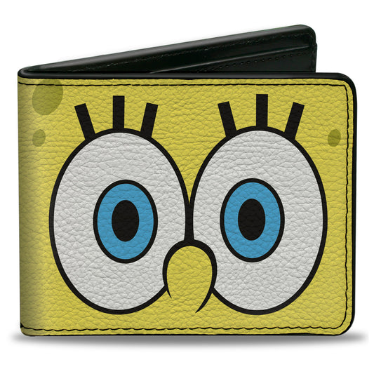 Bi-Fold Wallet - SpongeBob SquarePants Eyes CLOSE-UP Yellow