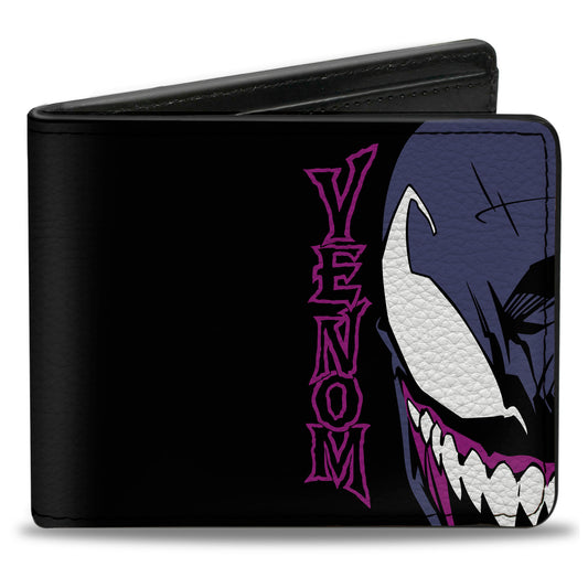 Bi-Fold Wallet - VENOM LETHAL PROTECTOR Pose Blocks Black/White