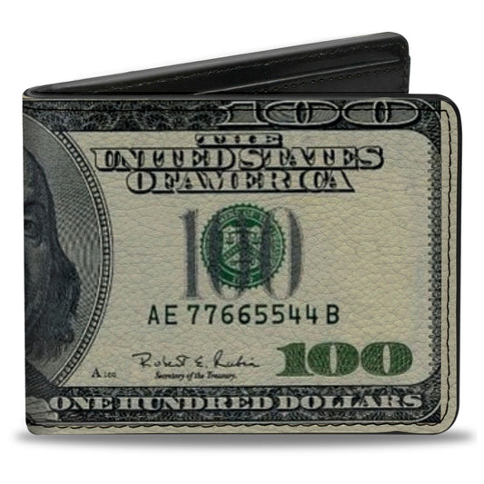 Bi-Fold Wallet - 100 Dollar Bills