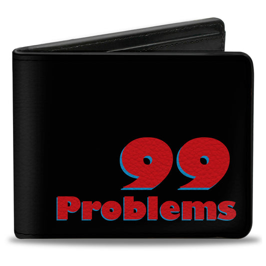 Bi-Fold Wallet - 99 PROBLEMS Black Red