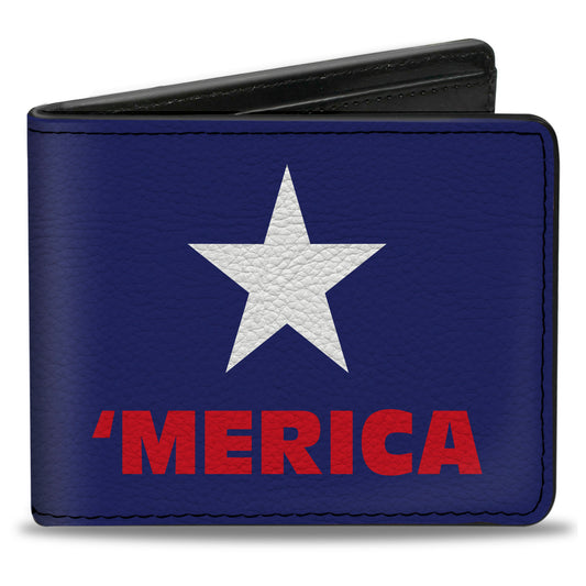 Bi-Fold Wallet - 'MERICA Star Blue Red White
