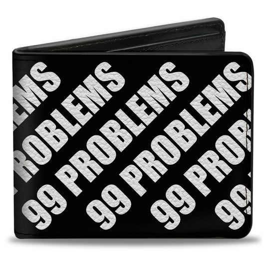 Bi-Fold Wallet - 99 PROBLEMS Black White