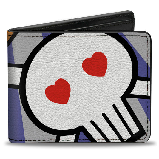Bi-Fold Wallet - Buckle-Down Cartoon CLOSE-UP