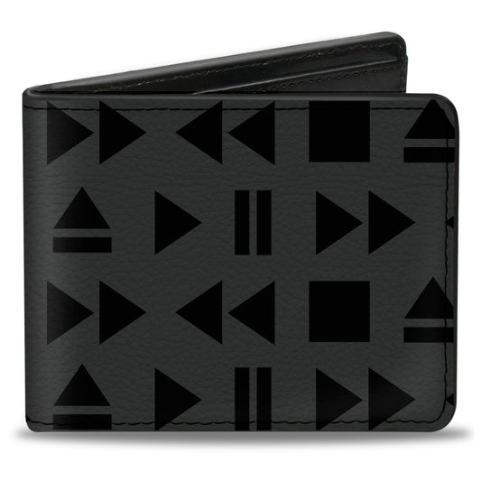 Bi-Fold Wallet - Control Buttons Black Gray