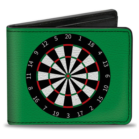 Bi-Fold Wallet - Darts Green Multi Color
