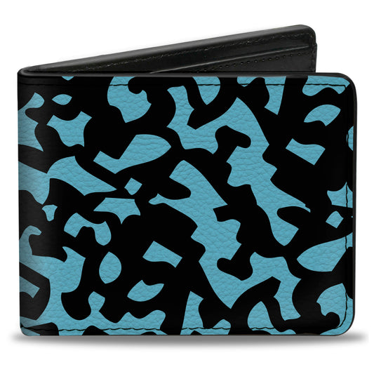 Bi-Fold Wallet - Eighties 1 Blue Black