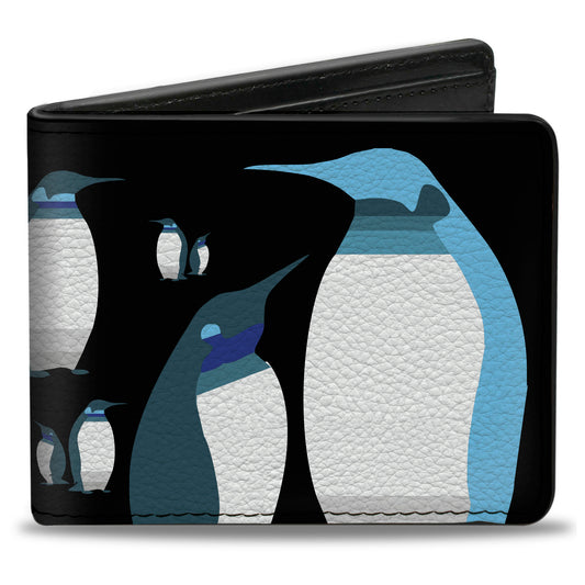 Bi-Fold Wallet - Emperor Penguins Gray Blues