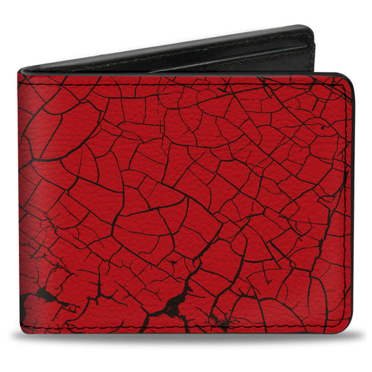 Bi-Fold Wallet - Elephant Crackle Red