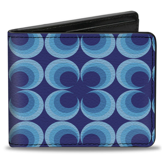Bi-Fold Wallet - Four Dot Gradient Royal Blues
