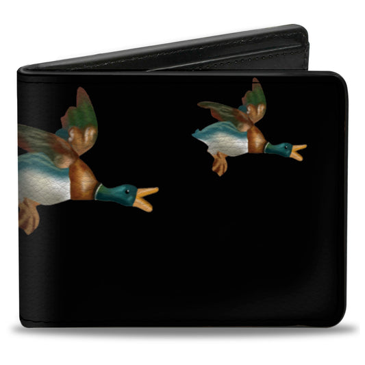 Bi-Fold Wallet - Flying Mallards Black