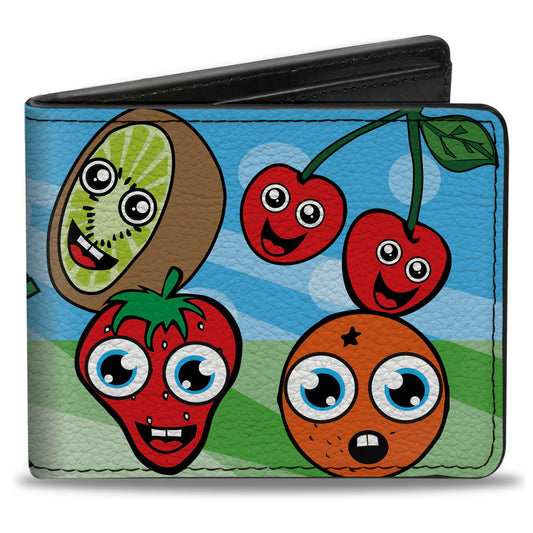 Bi-Fold Wallet - Fruit Cartoon2