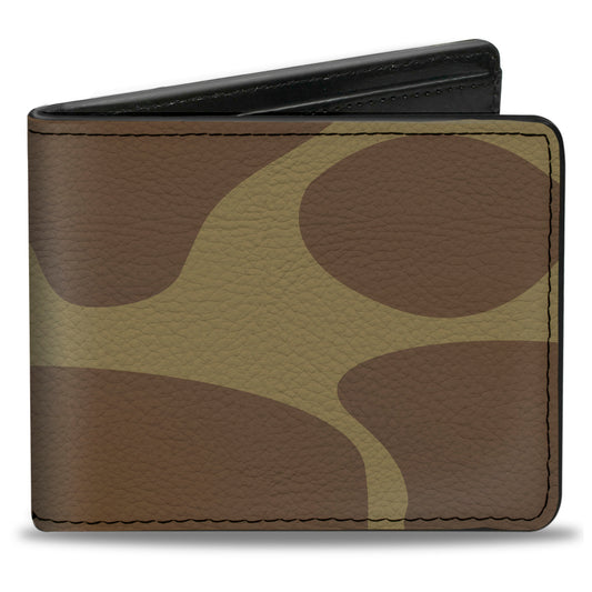 Bi-Fold Wallet - Giraffe Spots Tan Brown