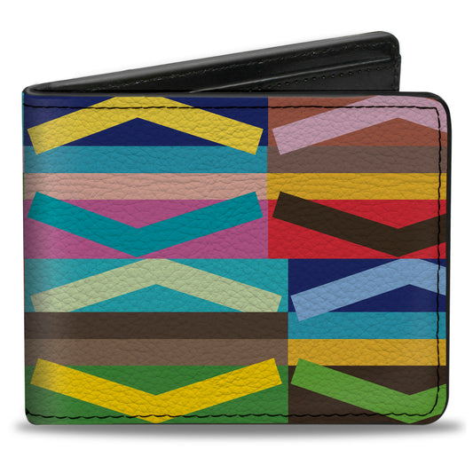 Bi-Fold Wallet - Geometric10 Multi Color