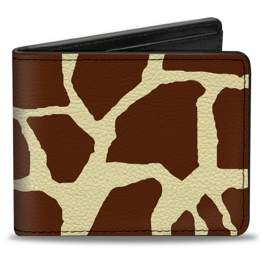 Bi-Fold Wallet - Giraffe Spots2 Cream Brown