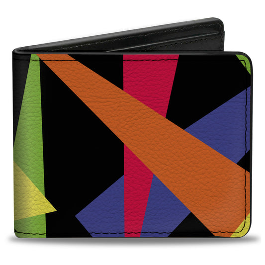 Bi-Fold Wallet - Spotlight Black Multi Neon