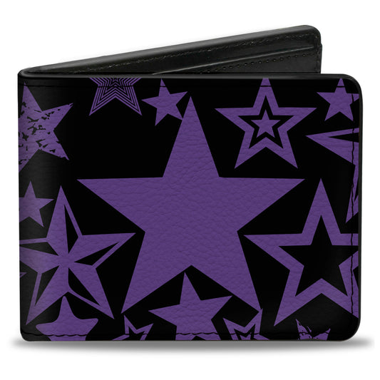 Bi-Fold Wallet - Stargazer Black Purple