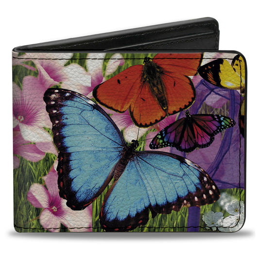Bi-Fold Wallet - Vivid Butterfly Garden