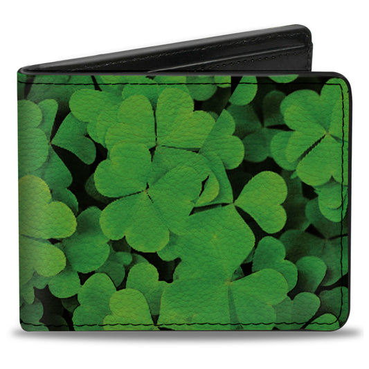 Bi-Fold Wallet - Vivid Shamrocks Stacked