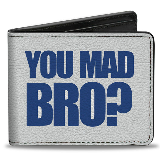 Bi-Fold Wallet - YOU MAD BRO White Royal
