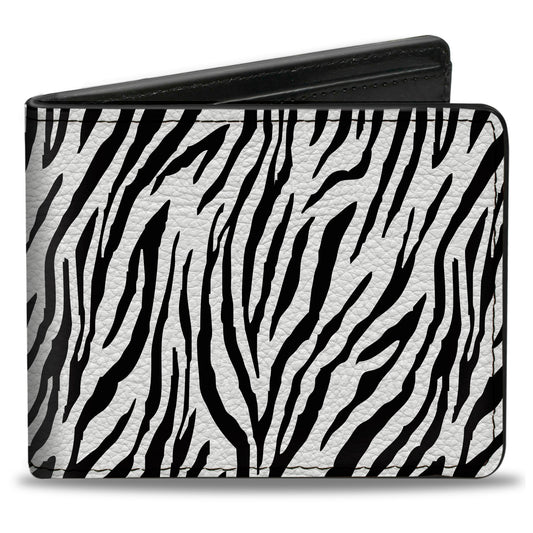 Bi-Fold Wallet - Zebra 2 White